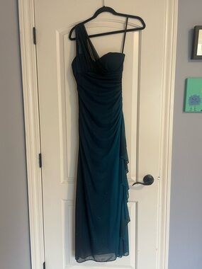 Blondie Nites by Stacy Sklar-Formal Gown-Teal Sparkle Size 3